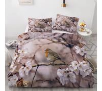 Animals King Size Duvet Cover Sets Moon Bedding Set 3 Pieces - 110gsm Soft Brushed Microfiber Quilt Cover, Bed Set with 2 Pillowcases 50x75 cm, Zipper Closure -Kg2723
