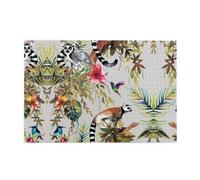 Animals Lemur Flowers Pattern Printed Adult Puzzle 1000-piece wooden puzzle challenging game home decor birthday party gift