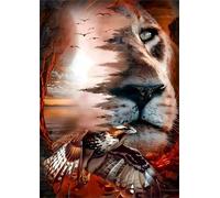 Animals Lions Eagles Jigsaw Puzzles for Adults 300 Pieces Educational Toys Challenging Game 300 Piece Puzzles for Adults for The Whole for Women Gifts for Men