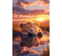 Animals Lions Sunset 2000 Piece Jigsaw Puzzle for Adults - Challenging Family Board Game for Teens & Adults 14+, Gifts for Men & Women