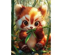 Animals Little Panda Jigsaw Puzzles for Adults 500 Pieces Educational Toys Challenging Game 500 Piece Puzzles for Adults for The Whole for Women Gifts for Men