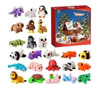 Animals lovers Advent Calendars - Purrfect Christmas | 2025-24 Day Surprise Collectible Ornament Set with Small Articulated Toys, Figures Cool Stuff Desk Pet For Kids Girls boys, Calendar Playset