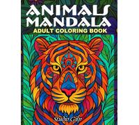 Animals Mandala Adult Coloring Book: 50 Hand-Drawn Designs (No AI) for Relaxation and stress relief (Adult coloring book for relaxation)