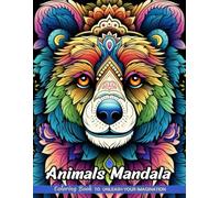 Animals Mandala: Christmas Coloring Books with Animals Mandala for Stress Relief and Relaxation (Coloring Pages for Kids & Adults)