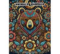 Animals Mandala Coloring Book for Adults: Stress-Relief with 50 Detailed Wildlife Designs