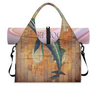 Animals Marlin Sports Duffle Bag with Shoe Compartment Weekend Overnight Bags Tote Cabin Luggage Bag for Gym Yoga Travel