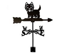 Animals Metal Weathervane Outdoor Stainless Steel Weather Vane Yard Wind Vane Direction Wind Vintage Metal Weathervane Roof Mount Wind Direction Indicator Speed Direction Indicator for Farm