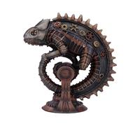 Animals & Nature Bronze Mechanical Chameleon Steampunk Lizard Figurine - Resin
