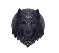 Animals & Nature Dark Gothic Magical Wolf Moon Wall Hanging Plaque - Resin