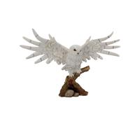 Animals & Nature Snowy Rest Beautiful Snowy Owl Figure 38cm | Figurines - Resin