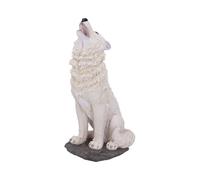 Animals & Nature Storms Cry Howling White Wolf Figure 41.5cm | Figurines - Resin