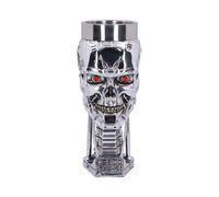 Nemesis Now Head Goblet – Terminator 2 (T-800) – Resin with Stainless Steel Insert, 17 cm, Silver