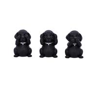Nemesis Now Three Wise Labradors, Black, 8.5cm,B5881V2