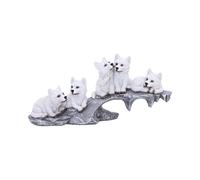 Animals & Nature Winter Litter White Wolf Ornament | Figurines | Acotis - Resin
