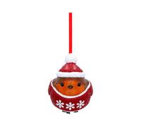 Animals & Nature Winter Robin Jumper Hanging Ornament 7cm | Acotis - Resin