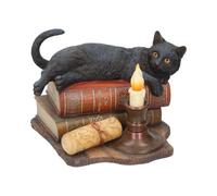 Animals & Nature Witching Hour Cat Figurine by Lisa Parker Black Cat & Candle - Wood