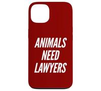 Animals Need Lawyers Funny Vegan No Meat Vegetarian Humor Case for iPhone 13