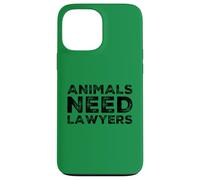 Animals Need Lawyers Funny Vegan No Meat Vegetarian Humor Case for iPhone 13 Pro Max