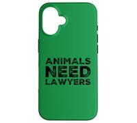 Animals Need Lawyers Funny Vegan No Meat Vegetarian Humor Case for iPhone 16