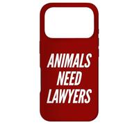 Animals Need Lawyers Funny Vegan No Meat Vegetarian Humor Case for iPhone 17 Pro