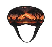 Animals of The African Savannah Blackout Sleep Mask with Elastic Band Design Fits All Head Shapes Ideal for Travel Office and Shift Work