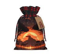 Animals of the African Savannah Two Color Drawstring Gift Bag S Beautiful Convenient Suitable For Christmas Birthdays