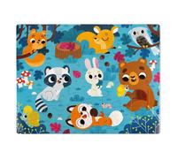 Animals of the Forest Tactile Puzzle, 20 pieces Multicoloured one size