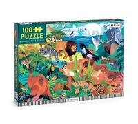 Mudpuppy Jigsaw Puzzle Animals of the World - 100 Pieces, Colorful Illustrations, Ages 5+