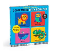 Animals Of The World Color Magic Bath Book Set