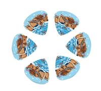 Animals on Noah's Ark 12 Pack Guitar Picks Plectrums with Organizer Storage Box, Guitar Picks for Bass Electric Acoustic Guitars Ukulele