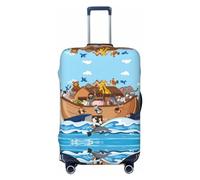 Animals on Noah's Ark Floating Travel Luggage Covers - Elasticity Suitcase Covers Protector for Luggage 18-32 Inch