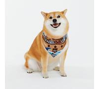 Animals On Noah's Ark Pattern Dog Bandanas, Comfortable Cotton Triangle Bibs Scarfs for Dogs Or Cats,Cute Pet Kerchief for Medium Large Dogs-Large