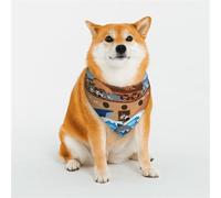 Animals On Noah's Ark Pattern Dog Bandanas, Comfortable Cotton Triangle Bibs Scarfs for Dogs Or Cats, Cute Pet Kerchief for Small Medium Large Dogs-Large