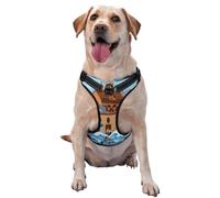 Animals On Noah's Ark Pattern Dog Harness - Lightweight,Soft,Adjustable Small Harness and Leash Set, Suitable for Puppy Small and Medium-Sized Dog-Small