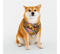 Animals On Noah's Ark1 Pattern Dog Bandanas, Comfortable Cotton Triangle Bibs Scarfs for Dogs Or Cats, Cute Pet Kerchief for Small Medium Large Dogs-Large