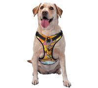 Animals On Noah's Ark1 Pattern Dog Harness - Lightweight,Soft,Adjustable Small Harness and Leash Set, Suitable for Puppy Small and Medium-Sized Dog-Large