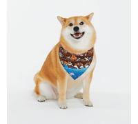 Animals On Noah's Ark2 Pattern Dog Bandanas, Comfortable Cotton Triangle Bibs Scarfs for Dogs Or Cats,Cute Pet Kerchief for Medium Large Dogs-X-Large