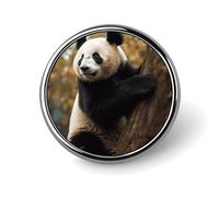 Animals on Tree Lapel Pin Cute Metal Brooch Pin Fashionable Round Badge for Shirts, Hats, Jackets Unique Fashion Accessories Gift for Men & Women