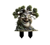 Animals Outing 2D Acrylic Garden Stakes Decorative Ground Plugs for Outdoor Courtyard and Ornament (Green, 24x30cm)