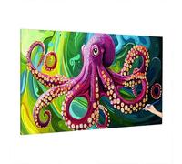 Animals Paint by Numbers for Adults Beginner, Adult Paint by Numbers Octopus, DIY Adult Crafts Canvas Oil Painting Kit, Painting by Number, Autumn Decor, Home Decor, Gifts for Women 220x100cm R-31