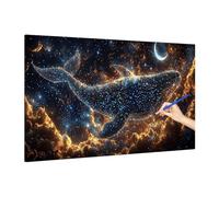 Animals Paint by Numbers for Adults Beginner, DIY Adult Paint by Numbers Dream, Painting by Number on Canvas, Oil Painting Arts and Crafts for Room Decor, Gifts for Women, Without Frame 110x50cm D-81