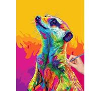 Animals Paint by Numbers for Adults, DIY Paint by Numbers Cute without Frame, Painting by Number for Adults Beginners, Canvas Kits with Brushes, for Home Wall Decor, Gifts for Women, 50x70cm, -8182