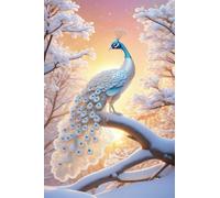 Animals Peacocks Snow 1314 Piece Jigsaw Puzzles for Adults, Challenging and Brainteasing, Difficult Puzzles, Puzzle 1314 Pieces