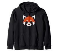Animals Red pandas funny cute simple Red panda Zip Hoodie