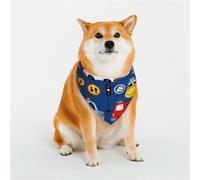 Animals Rescue Team Pattern Dog Bandanas, Comfortable Cotton Triangle Bibs Scarfs for Dogs Or Cats, Cute Pet Kerchief for Small Medium Large Dogs-Small