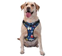 Animals Rescue Team Pattern Dog Harness - Lightweight,Soft,Adjustable Small Harness and Leash Set, Suitable for Puppy Small and Medium-Sized Dog-Small