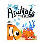 ANIMALS SEA Coloring Booklet: Color and trace