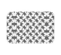 Animals Sea Turtles Crystal Velvet Lock Edge Floor Mat 40x60, Non Slip, Easy To Clean, Comfortable Foot Feel