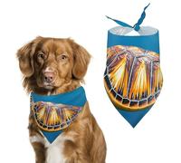 Animals Sea Turtles Dog Bandanas for Feeding Grooming, Triangle Pet Bibs for Cats & Dogs Washable Fashion Pets Scarf for Party Travel 27.6 X 11.8 Inch