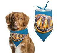 Animals Sea Turtles Dog Bandanas for Feeding Grooming, Triangle Pet Bibs Washable Pets Scarf for Cats & Dogs